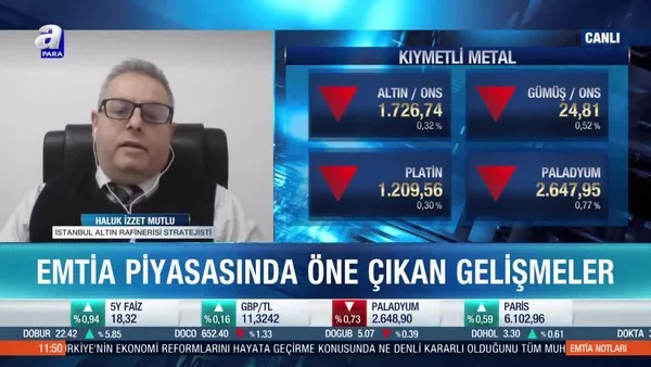 Haluk İzzet Mutlu: Emtialarda spekülatif hareketler biranda karşımıza çıkabilir