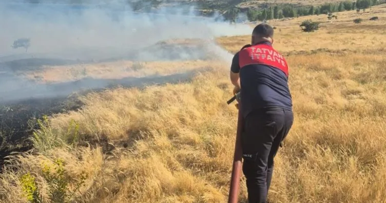 Bitlis’te iki ayrı yangında 45 dönümlük alan küle döndü