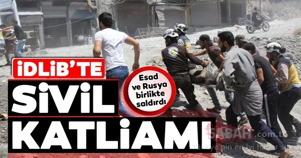 Esad rejimi ve Rus uçakları Suriye Sivil Savunma binasına saldırdı