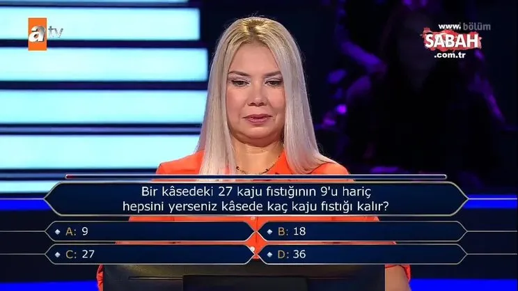 Kim Milyoner Olmak İster'de akademisyeni yakan 'kaju fıstığı' sorusu! Ekran başındakiler şoke oldu | Video