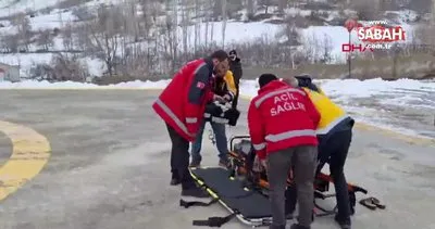 72 yaşındaki hasta, Bahçesaray’dan ambulans helikopterle Van’a sevk edildi | Video