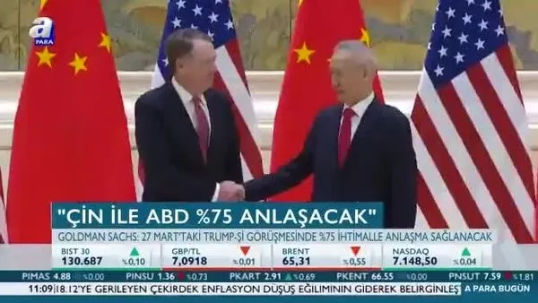 ABD-Çin anlaşması yüzde 75 ihtimalle tamam