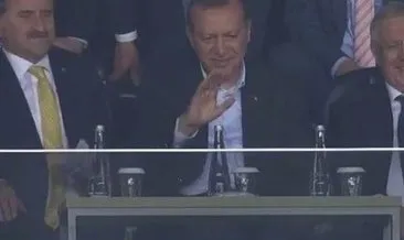 Cumhurbaşkanı Erdoğan’ın gol sevinci