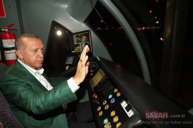 Başkan Erdoğan Antalya’da tramvay hattı açıp test sürüşü yaptı