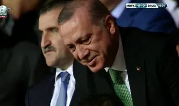 Cumhurbaşkanı Erdoğan, Başakşehir-C. Brugge Maçını İzlemeye Geldi
