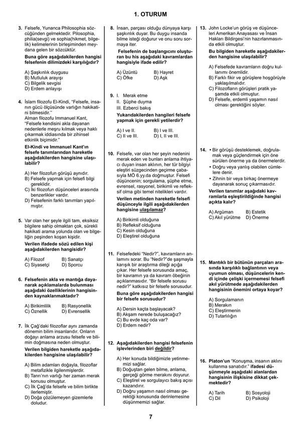 AÖL soruları ve cevapları 2018 yayınlandı! 8-9 Aralık MEB Açık Lise AÖL sınav soruları ve cevapları!