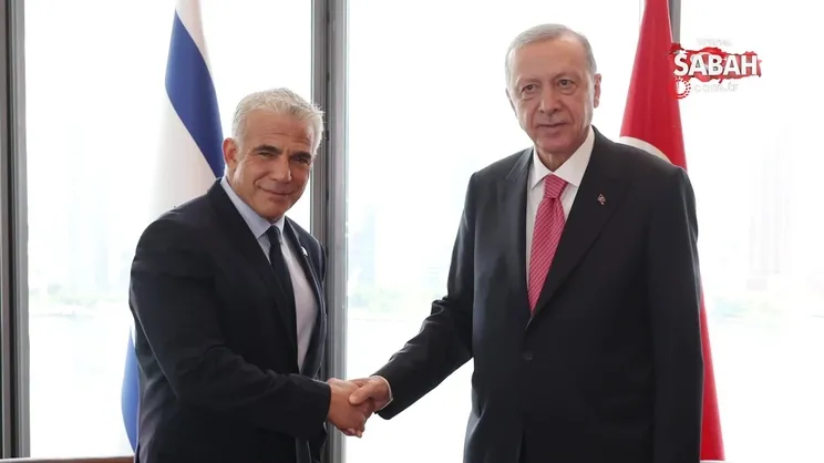 Cumhurbaşkanı Erdoğan, İsrail Başbakanı Lapid ile bir araya geldi | Video