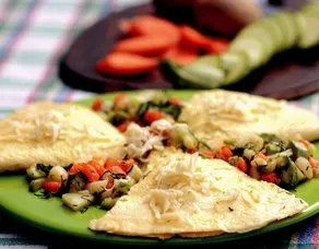 Sebzeli omlet bohçası