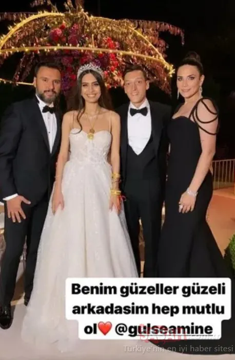Amine Gülşe ve Mesut Özil'in düğününe ünlü isimler akın etti!
