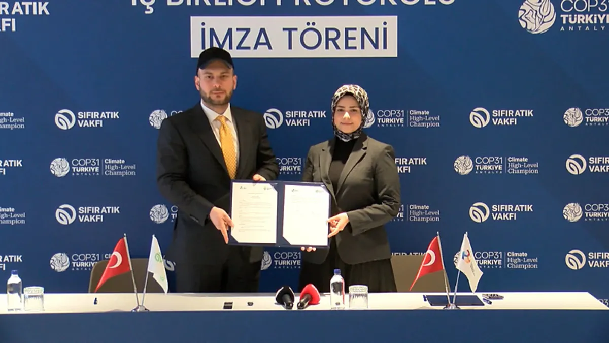 T3 Vakfı ile Sıfır Atık Vakfı arasında stratejik işbirliği protokolü imzalandı! ‘Teknoloji temelli yaklaşım’ vurgusu T3 Vakfı ile Sıfır Atık Vakfı arasında stratejik işbirliği protokolü imzalandı! ‘Teknoloji temelli yaklaşım’ vurgusu