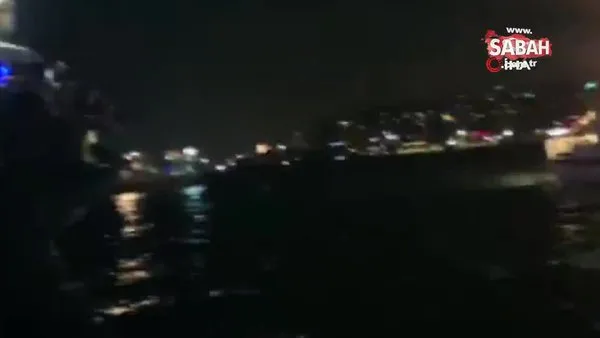 İstanbul Üsküdar’da denize atlayan vatandaşın kurtarılma anı kamerada