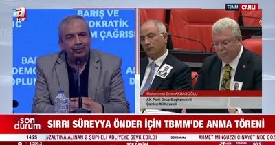 Sırrı Süreyya Önder için TBMM’de anma töreni | Video