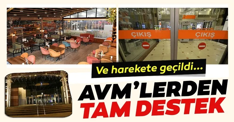 AVM’lerden restoranlara tam destek