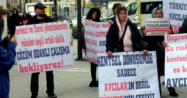 Avcılar’da kentsel dönüşüm mağdurları müteahhitler için 2 bin imza topladı