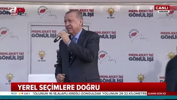 Cumhurbaşkanı Erdoğan, Ankara Yenimahalle'de vatandaşlara hitap etti!