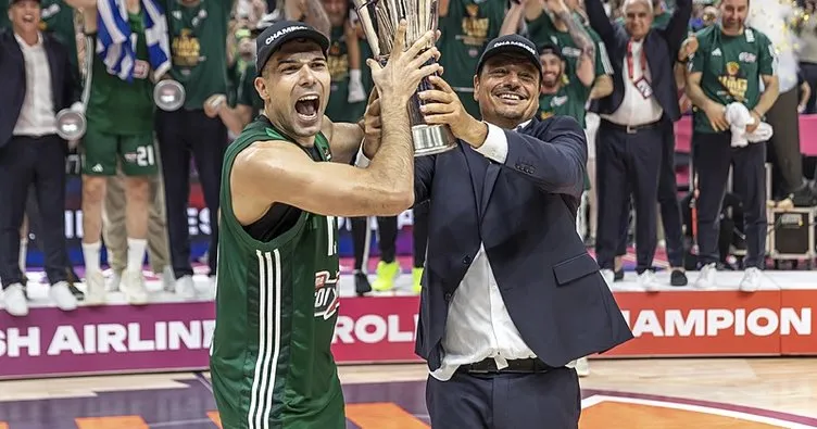 Ergin Ataman, 6. Avrupa şampiyonluğunu Panathinaikos’la kazandı