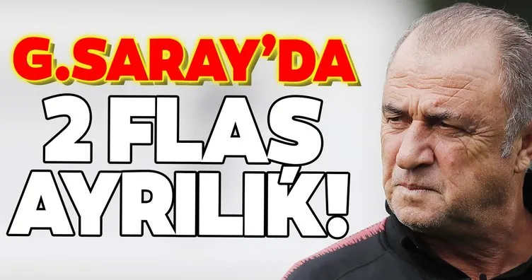 Transferde son dakika: Galatasaray’da 2 flaş ayrılık!