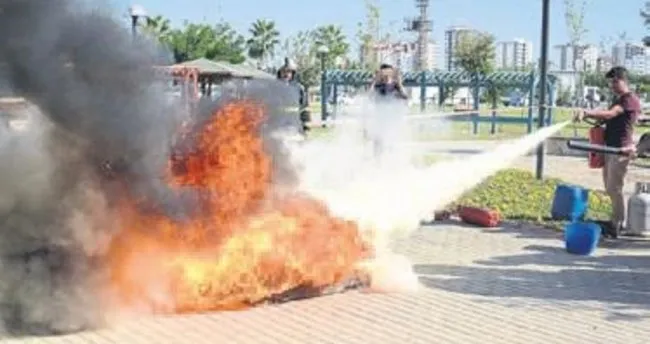 Adana BTÜ’de yangın tatbikatı