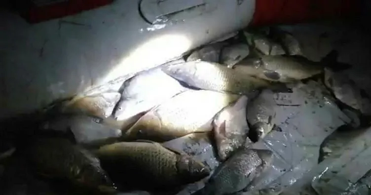 Sazlıdere Barajı’nda kaçak balık avlayanlar yakalandı