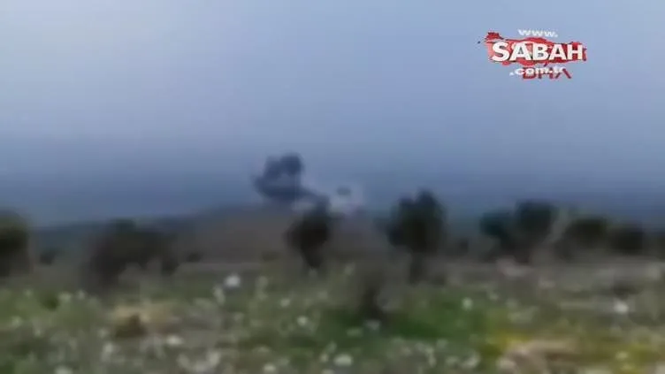 Cinderes bölgesindeki YPG hedefleri böyle vuruldu