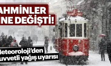 Meteoroloji’den tahmin değişikliği! Kuvvetli yağış uyarısı! İstanbul’a kar yağacak mı?