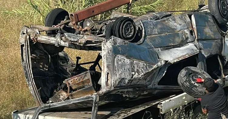 Sürücü camdan tarlaya fırladı: 1 ölü