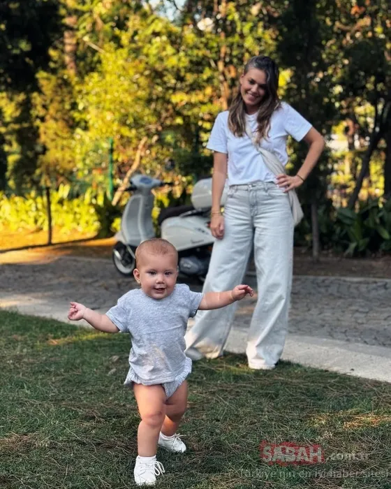 Aslı Enver kızı Elay’ın ilk kez yürüdüğü anları paylaştı! İşte Aslı Enver’in kızının sevimli o anları!