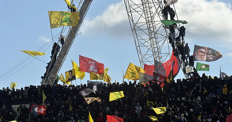 Lübnan’daki cenaze töreninde provokatif anlar: İsrail savaş uçakları alçak uçuş yaptı