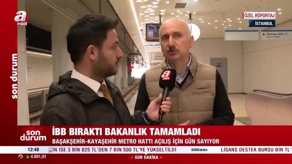 İBB’nin bıraktığı projeyi bakanlık tamamladı! Başakşehir - Kayaşehir metro hattı açılış için gün sayıyor | Video