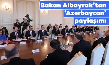 Hazine ve Maliye Bakanı Berat Albayrak’tan ’Azerbaycan’ paylaşımı