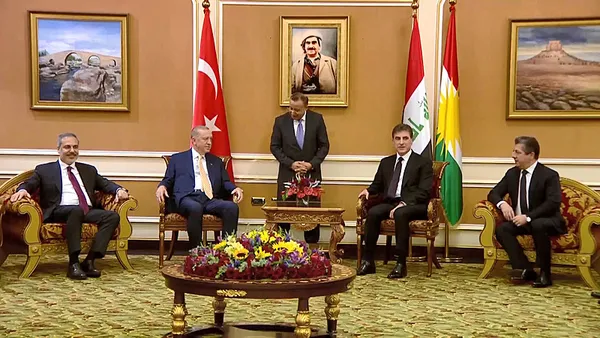 Son dakika! IKBY Başkanı Barzani ile görüşen Başkan Erdoğan: PKK gündemden çıkarılmalı