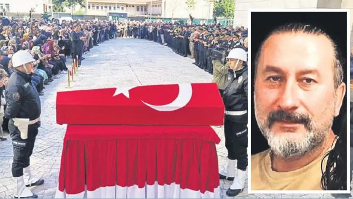 Kaza kurbanı polis toprağa verildi
