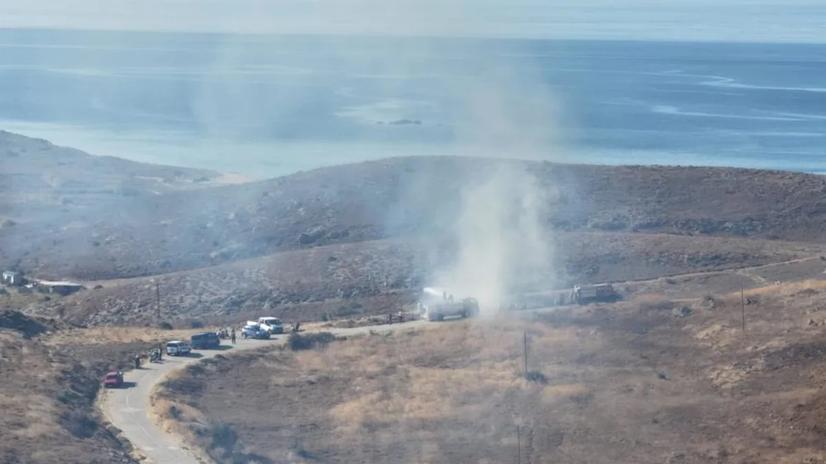 Çanakkale'de otluk alandaki yangın kontrol altına alındı