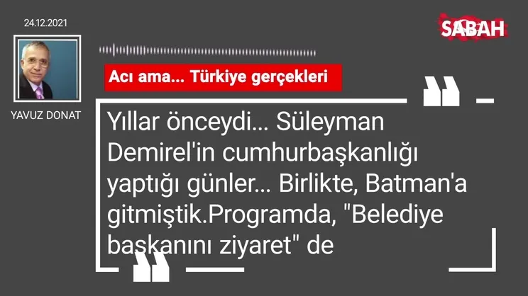 Yavuz Donat | Acı ama... Türkiye gerçekleri
