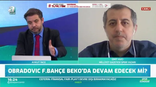 Obradovic Fenerbahçe Beko'da devam edecek mi? Canlı yayında açıkladı
