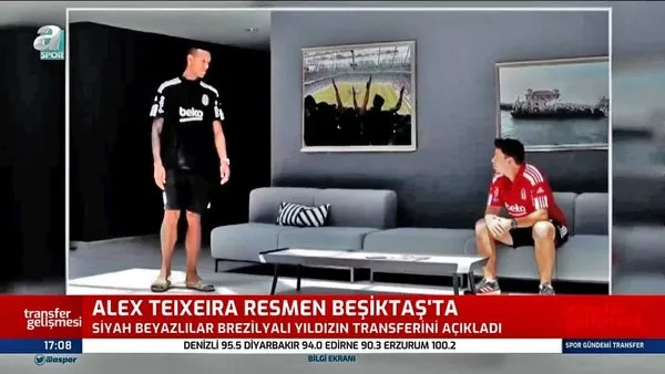 Beşiktaş'tan son dakika transfer bombası: Alex Teixeira Santos resmen Beşiktaş'ta! İşte Alex Teixeira'dan ilk görüntüler...