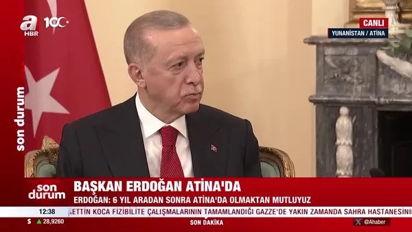 Başkan Erdoğan Yunanistan'da! 