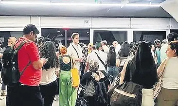 Metro arızası çile çektirdi