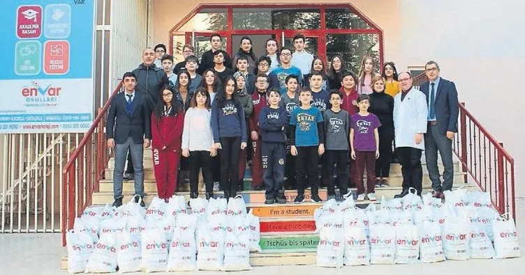 Öğrencilerden Afrin’e yardım