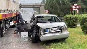 Sapağı kaçıran otomobil geri gelirken faciaya yol açıyordu: 2 yaralı | Video