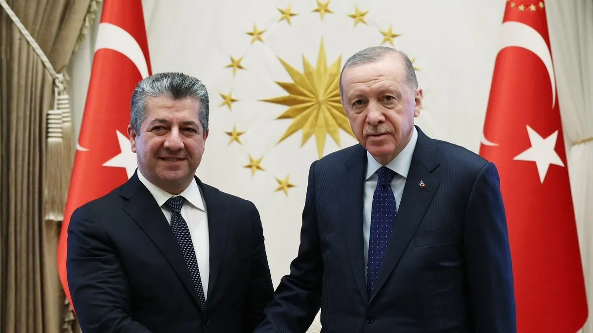 Başkan Erdoğan, IKBY Başbakanı Mesrur Barzani'yi kabul etti Başkan Erdoğan, IKBY Başbakanı Mesrur Barzani'yi kabul etti