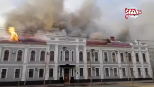 Ukrayna’daki istihbarat binası bombalandı | Video