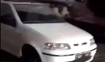 Araç hırsızları dört lastikle özel ses sistemini çaldı #istanbul