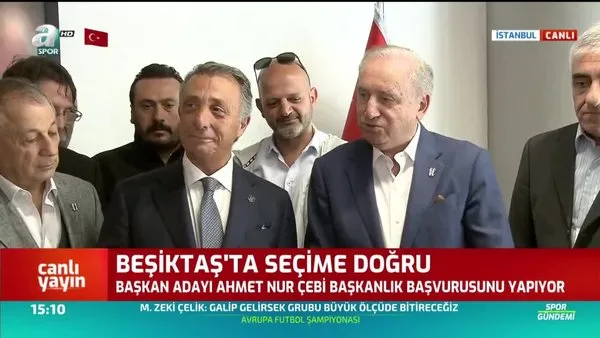 Ahmet Nur Çebi Beşiktaş başkanlığına adaylığını açıkladı