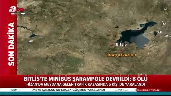 Bitlis'te feci kaza! Çok sayıda ölü ve yaralı var