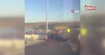SON DAKİKA: Osmangazi Köprüsü’nde korkunç kaza: 8 yaralı! | Video