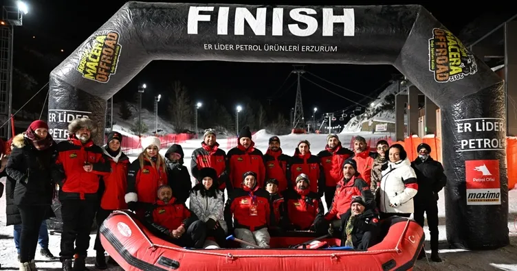 Palandöken’de heyecan dolu kar raftingi!