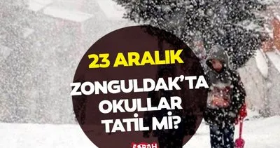 Bugün Zonguldak’ta okullar tatil mi, hangi ilçelerde tatil? 23 Aralık 2021 Zonguldak’ta okullar tatil mi?  Valilik açıkladı!