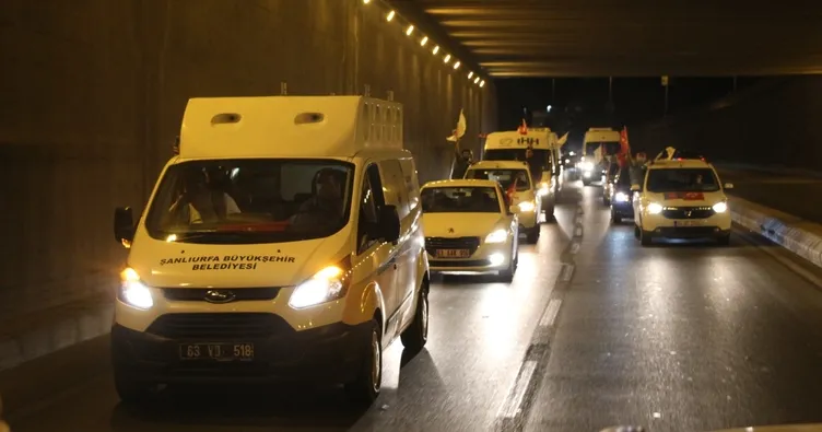 Urfa’da  Azerbaycan’a destek rüzgarı