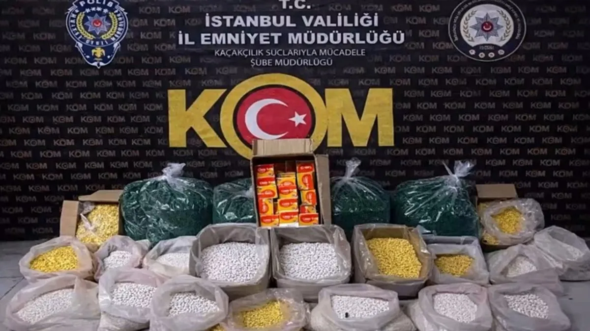 1.5 milyonluk sahte hap ele geçirildi